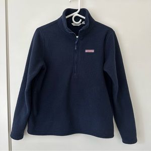 Women’s Vineyard Vines Harbor Fleece 1/2-Zip - Vineyard Navy Blue